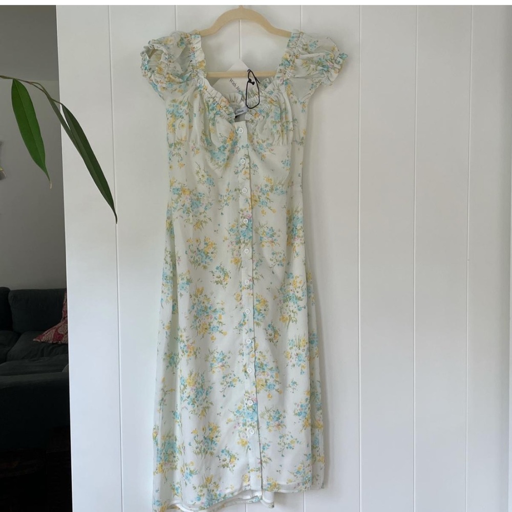 With Jean Floral Dress